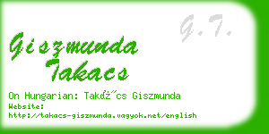 giszmunda takacs business card